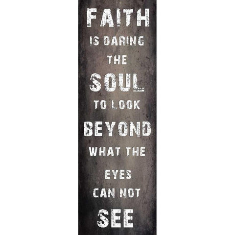 Faith Black Modern Wood Framed Art Print with Double Matting by Lewis, Sheldon