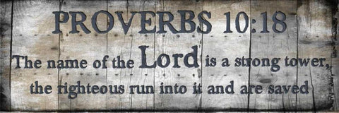 The Name of The Lord White Modern Wood Framed Art Print with Double Matting by Lewis, Sheldon