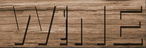 Wine White Modern Wood Framed Art Print with Double Matting by Lewis, Sheldon