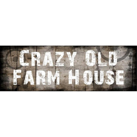 Farm House Black Modern Wood Framed Art Print with Double Matting by Lewis, Sheldon