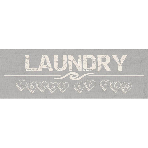 Laundry Room White Modern Wood Framed Art Print by Lewis, Sheldon