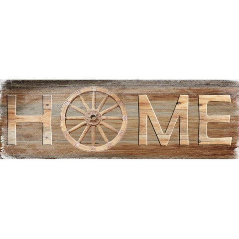 Farm Home Black Modern Wood Framed Art Print with Double Matting by Lewis, Sheldon