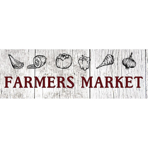 Market Black Modern Wood Framed Art Print by Lewis, Sheldon