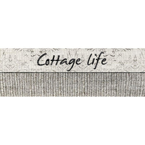 Cottage Life White Modern Wood Framed Art Print by Lewis, Sheldon