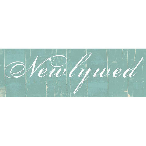 Newlywed Black Modern Wood Framed Art Print with Double Matting by Lewis, Sheldon