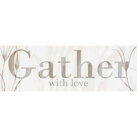 Gather Black Modern Wood Framed Art Print by Lewis, Sheldon