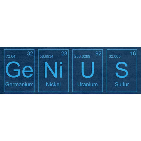 Genius White Modern Wood Framed Art Print by Lewis, Sheldon