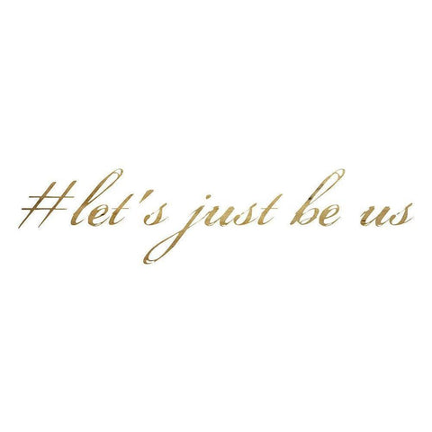 Lets Be Us Black Modern Wood Framed Art Print by Lewis, Sheldon
