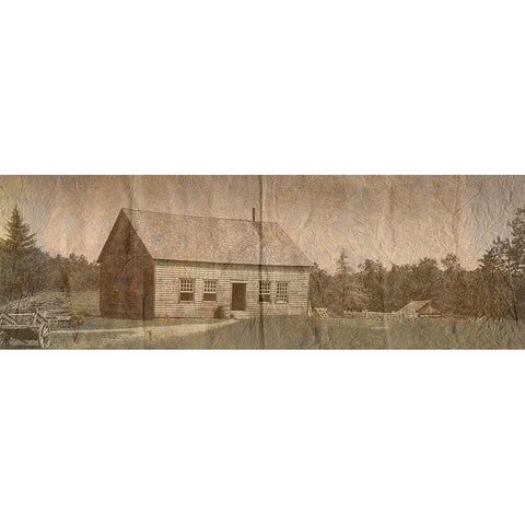 Country Side Landscape 2 White Modern Wood Framed Art Print by Lewis, Sheldon