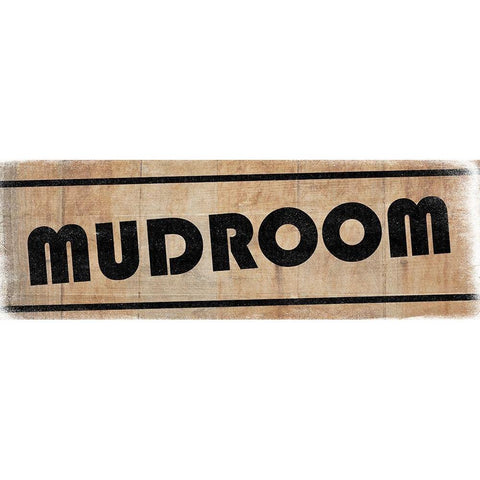 MudRoom Black Modern Wood Framed Art Print with Double Matting by Lewis, Sheldon