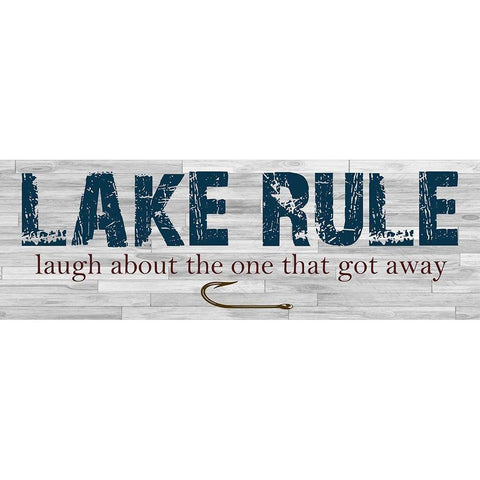 Lake Rule White Modern Wood Framed Art Print by Lewis, Sheldon