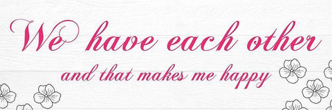 Each Other White Modern Wood Framed Art Print with Double Matting by Lewis, Sheldon