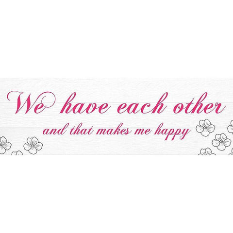 Each Other Black Modern Wood Framed Art Print by Lewis, Sheldon