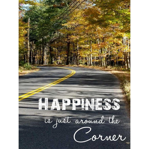 Around The Corner White Modern Wood Framed Art Print by Lewis, Sheldon