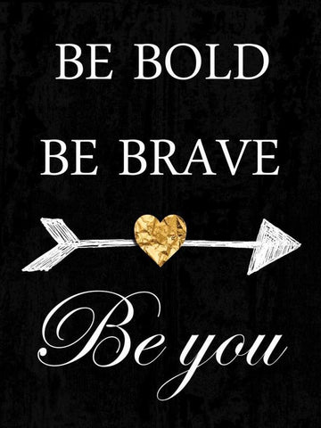 Be You Black Ornate Wood Framed Art Print with Double Matting by Lewis, Sheldon