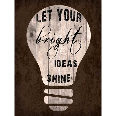 Shine Bright White Modern Wood Framed Art Print by Lewis, Sheldon