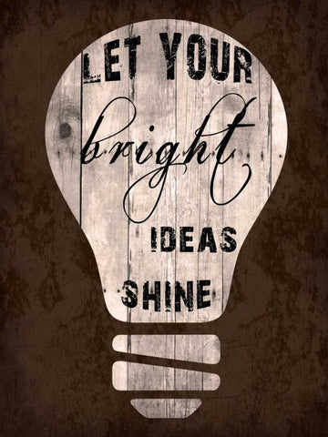 Shine Bright White Modern Wood Framed Art Print with Double Matting by Lewis, Sheldon