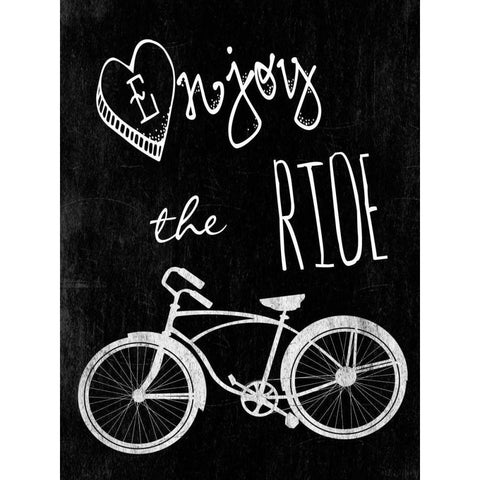 Enjoy The Ride Gold Ornate Wood Framed Art Print with Double Matting by Lewis, Sheldon