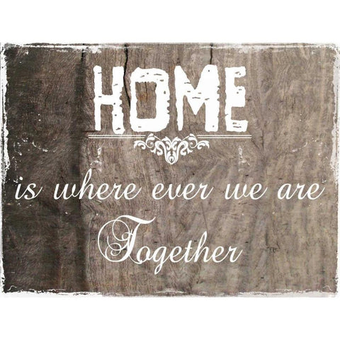 Our Loving Home Black Modern Wood Framed Art Print with Double Matting by Lewis, Sheldon