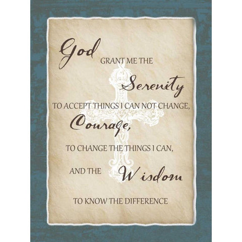 Grant Me Oh Lord Gold Ornate Wood Framed Art Print with Double Matting by Lewis, Sheldon