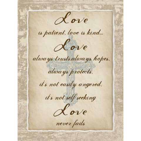 Patient Love Black Modern Wood Framed Art Print by Lewis, Sheldon