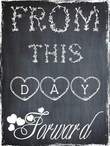 This Day Forward Black Ornate Wood Framed Art Print with Double Matting by Lewis, Sheldon