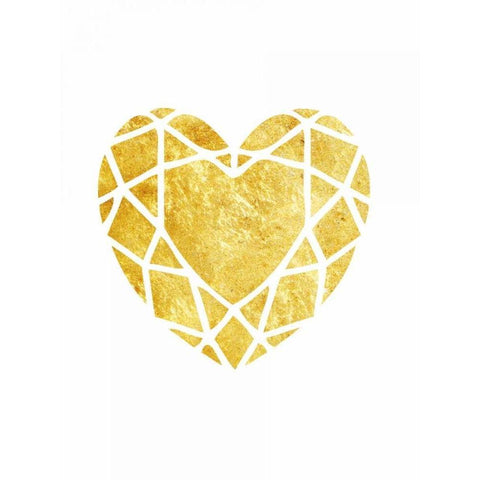Love Tangle Gold Ornate Wood Framed Art Print with Double Matting by Lewis, Sheldon