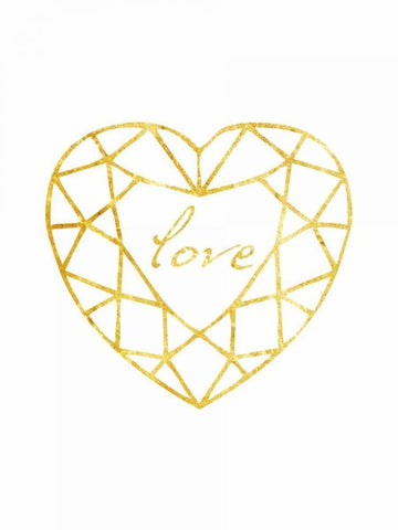 Love Wire White Modern Wood Framed Art Print with Double Matting by Lewis, Sheldon