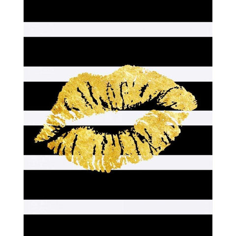 kisssy Lips White Modern Wood Framed Art Print by Lewis, Sheldon