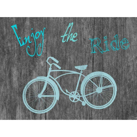 The Ride Black Modern Wood Framed Art Print with Double Matting by Lewis, Sheldon