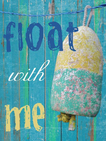 Float With Me Black Ornate Wood Framed Art Print with Double Matting by Lewis, Sheldon
