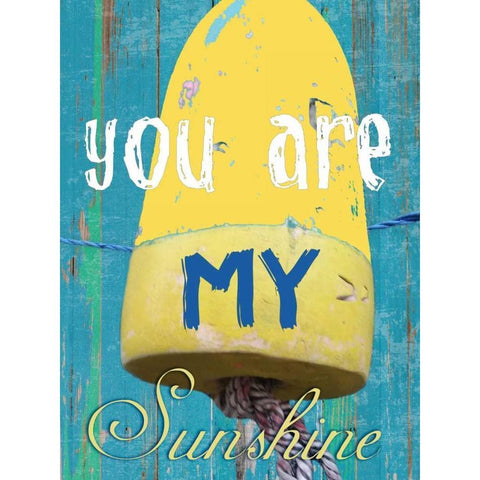 You Are My Sunshine White Modern Wood Framed Art Print by Lewis, Sheldon
