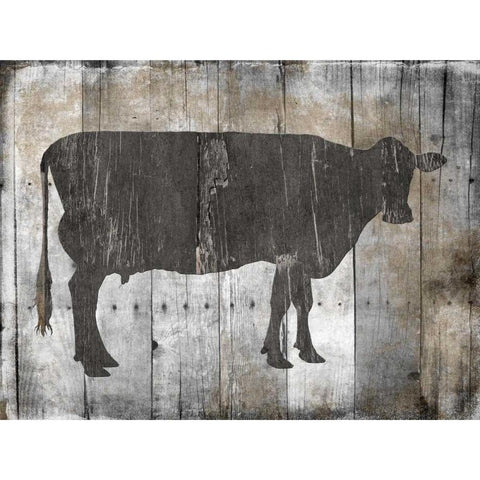 Fresh Local Beef Black Modern Wood Framed Art Print with Double Matting by Lewis, Sheldon