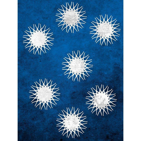 Indigo Sky 1 White Modern Wood Framed Art Print by Lewis, Sheldon