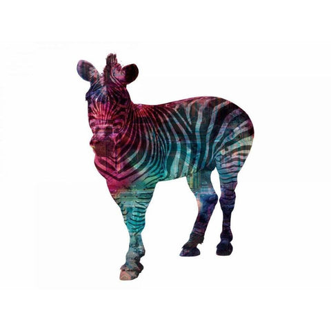 Stripes Of Colors Black Modern Wood Framed Art Print by Lewis, Sheldon