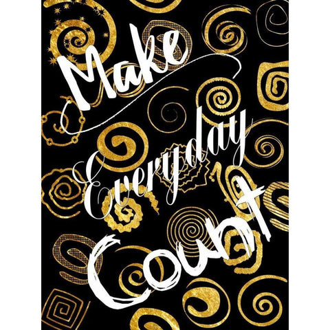 Everyday Is Golden Gold Ornate Wood Framed Art Print with Double Matting by Lewis, Sheldon