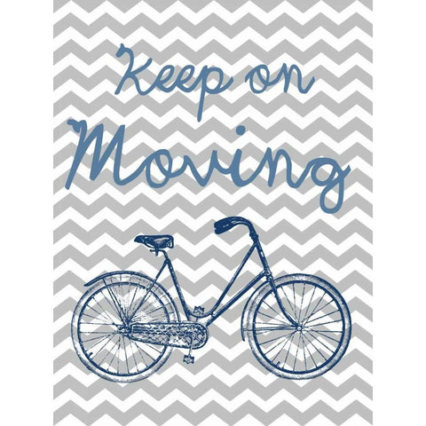 Keep On Moving Gold Ornate Wood Framed Art Print with Double Matting by Lewis, Sheldon