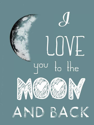 All The Way To The Moon White Modern Wood Framed Art Print with Double Matting by Lewis, Sheldon