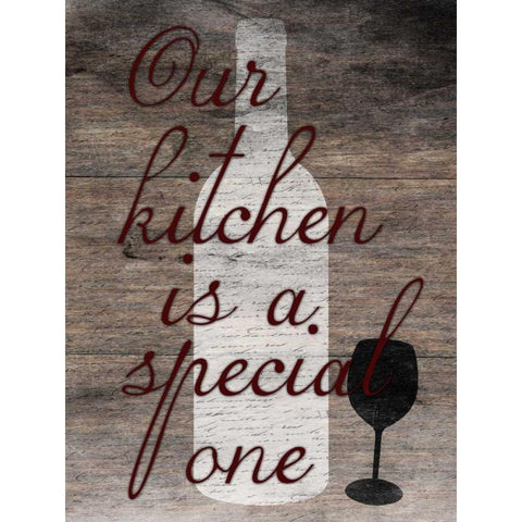 Special Kitchen Black Modern Wood Framed Art Print with Double Matting by Lewis, Sheldon