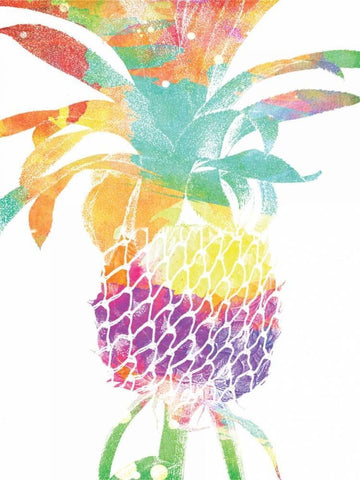 Tropical Pine White Modern Wood Framed Art Print with Double Matting by Lewis, Sheldon