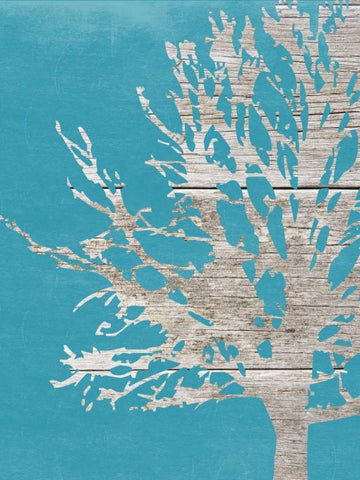 Contemporary Garden 3 White Modern Wood Framed Art Print with Double Matting by Lewis, Sheldon