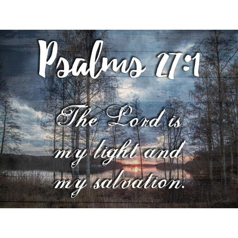 My Light And My Salvation White Modern Wood Framed Art Print by Lewis, Sheldon