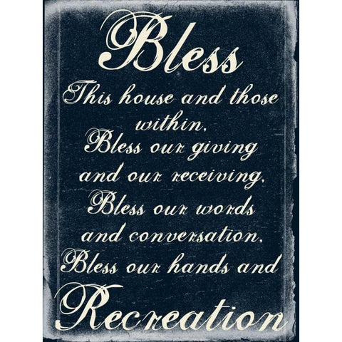 Bless B Black Modern Wood Framed Art Print by Lewis, Sheldon