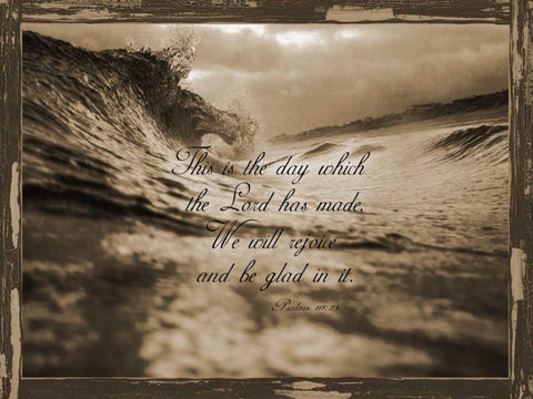 Psalms 118-24 Black Ornate Wood Framed Art Print with Double Matting by Lewis, Sheldon