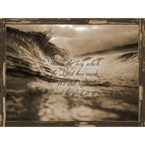 Psalms 118-24 Black Modern Wood Framed Art Print with Double Matting by Lewis, Sheldon