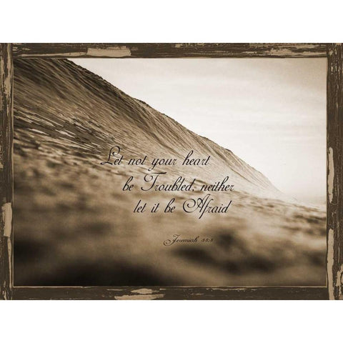 Jeremiah 33-3 Black Modern Wood Framed Art Print with Double Matting by Lewis, Sheldon