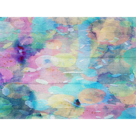 Vibrant Abstract Black Modern Wood Framed Art Print with Double Matting by Lewis, Sheldon