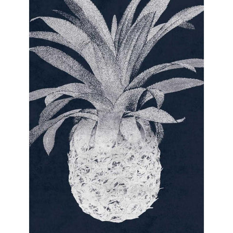 Indigo Pine 2 Black Modern Wood Framed Art Print by Lewis, Sheldon