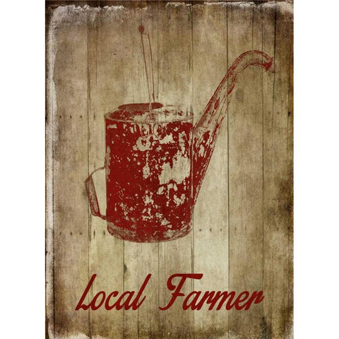 Local Farmer Black Modern Wood Framed Art Print by Lewis, Sheldon