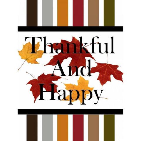 Thankful Black Modern Wood Framed Art Print with Double Matting by Lewis, Sheldon